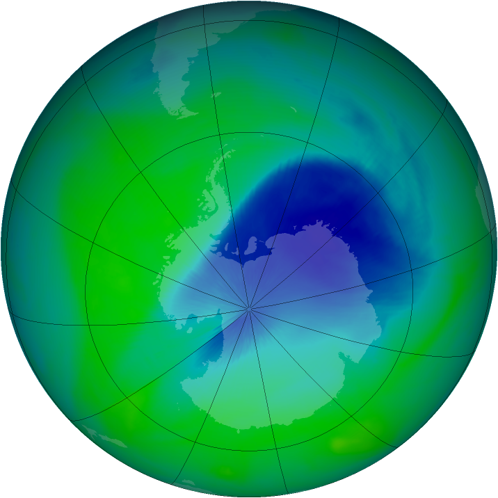 Ozone Map 2007-11-27